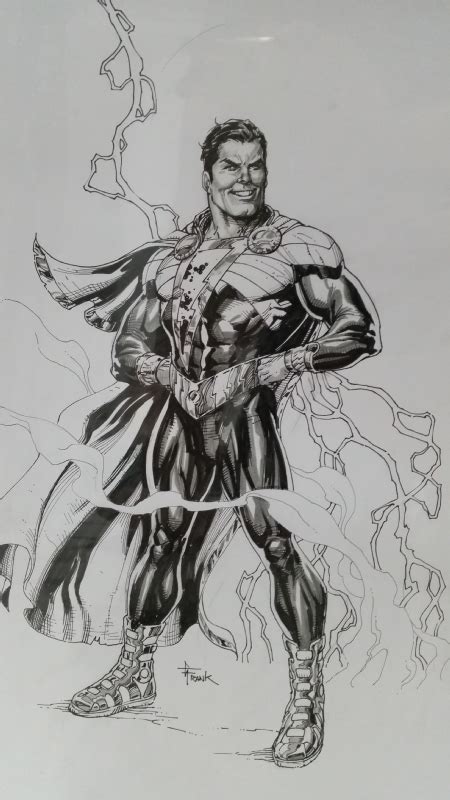 Captain Marvel Shazam Gary Frank In Joe Lieus Commissions Comic