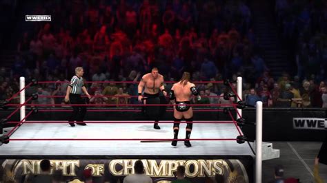 Wwe 12 Brock Lesnar Vs Triple H Youtube