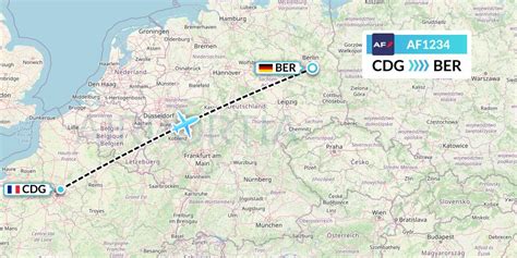 AF1234 Flight Status Air France: Paris to Berlin (AFR1234)