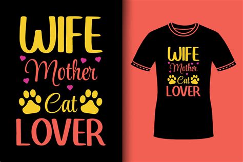 Wife Mother Cat Lover Graphic By Experttshirtist · Creative Fabrica
