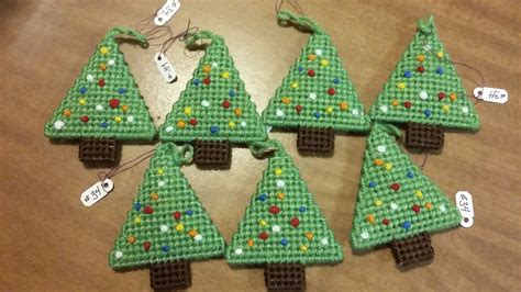 plastic canvas christmas tree ornaments plastic canvas christmas christmas stocking ornament