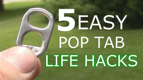 5 Easy Pop Tab Life Hacks! - YouTube