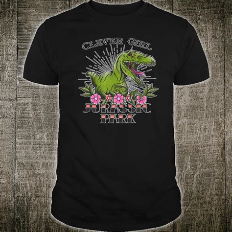 Official Jurassic Park Clever Girl Raptor Tattoo Shirt Hoodie Tank
