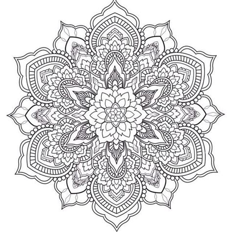 Intricate Mandala Coloring Design Mandala Coloring Pages Mandala