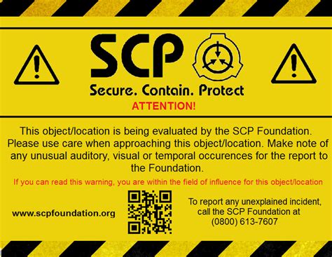 The Scp Files Warning This Number Is Not Real It Is Used For