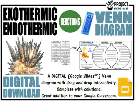 Creately diagrams can be exported and added to word, ppt (powerpoint), excel, visio or any other document. Exothermic and Endothermic Reactions Digital Venn Diagram ...