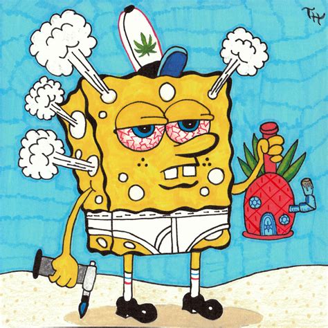 Stoner Spongebob Etsy