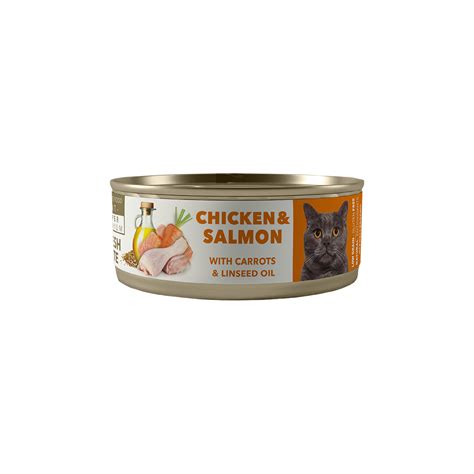 Amity Chicken And Salmon Adult Cat Wet Food 80 Gr Amity