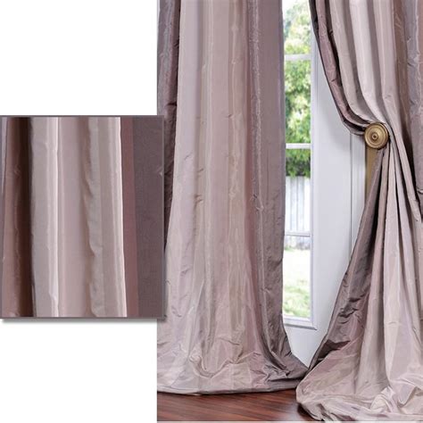 Exclusive Fabrics Plum Light Violet Striped Faux Silk