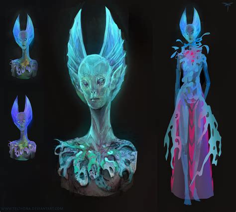 Alien Head Design Blue By Telthona On Deviantart