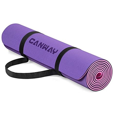 canway premium non slip yoga mat tpe eco friendly fitness mat with carrying strap high