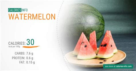 Watermelon Calories And Nutrition 100g