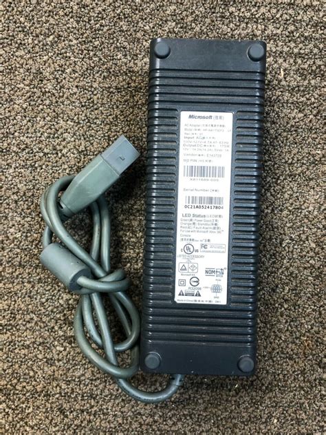 Microsoft Hp Aw175ef3 Xbox 360 Ac Power Supply Brick Oem Genuine Used