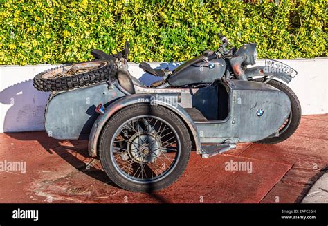 Antique Bmw Motorcycle With Sidecar Stock Photo Alamy