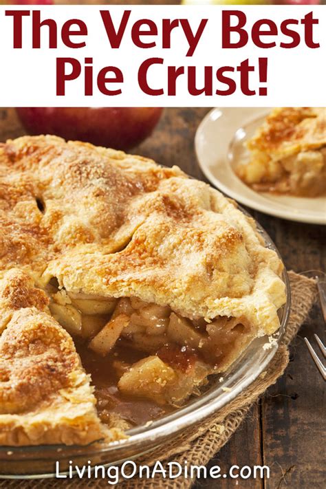 This pie crust recipe uses just a few simple ingredients and turns out perfect every time. The Very Best Homemade Pie Crust Recipe - Living on a Dime