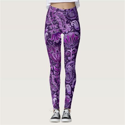 shades of purple paisley pattern ladies leggings paisleypurplelavender do you have ones li