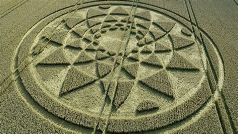 Wiltshire Crop Circle Brings Hundreds To Farm Bbc News