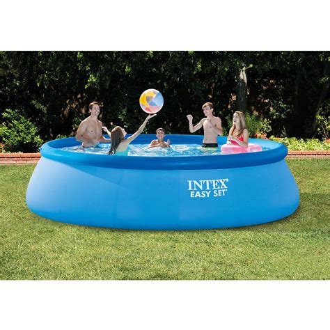 Easy Set 15 Ft Round X 42 In Deep Inflatable Pool With