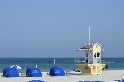 Hd Wallpaper Clearwater Beach Florida Sea Horizon Over Water Blue