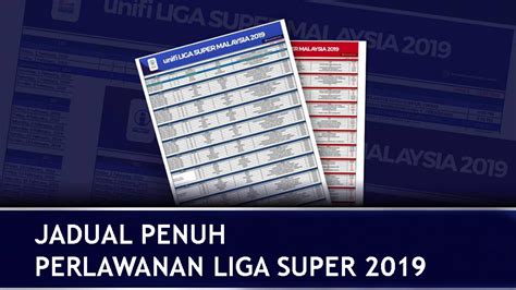 Dilanjutkan pada tiap pekan akan ada sembilan pertandingan yang tak kalah serunya yaitu super big match. Jadual Penuh Perlawanan Unifi Liga Super Malaysia 2019 dan ...