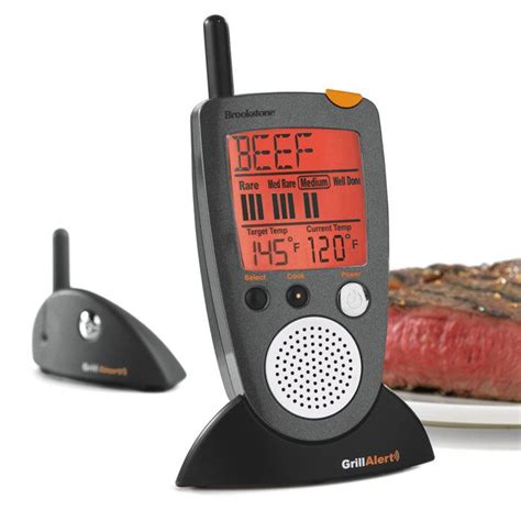T For Papa Grill Alert Talking Remote Meat Thermometer At