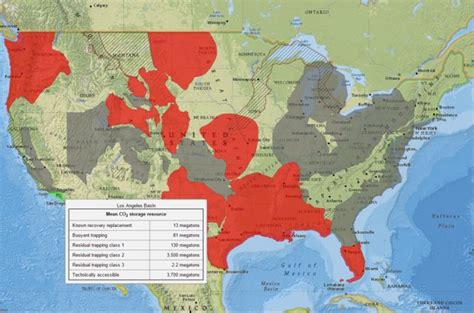 Interactive Map Of Carbon Dioxide Storage Potential In The United