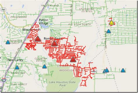 Entergy Shows Widespread Power Outage Montgomery County Police Reporter