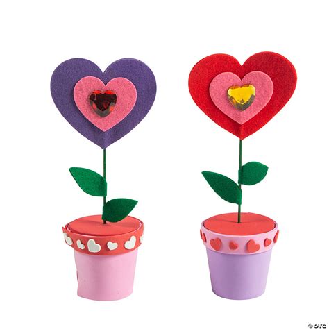 Valentines Day Flowerpot Craft Kit Oriental Trading