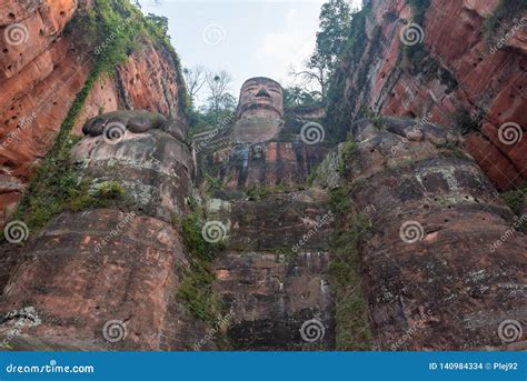 Leshan Giant Buddha In Sichuan China Stock Photo Image Of Leshan