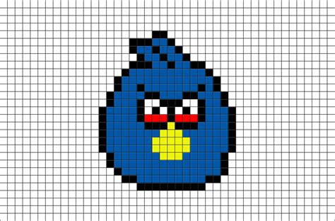 Angry Birds Blue Bird Pixel Art Pixel Art Pixel Art Design Blue Bird