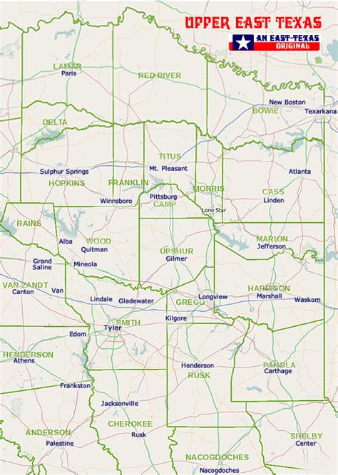 Map Of East Texas With Cities Printable Maps