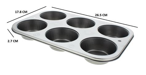 Wholesale Fig And Olive 6 Cup Muffin Tray Tin 6 Cup Non Stick Muffin