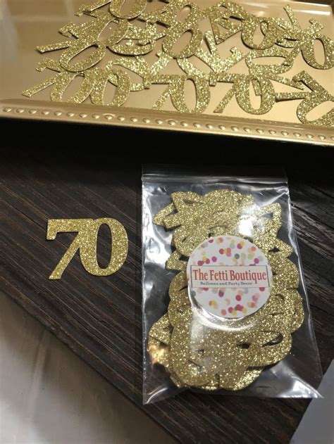 70th Birthday Confetti 70th Birthday Party Decorationsage Etsy