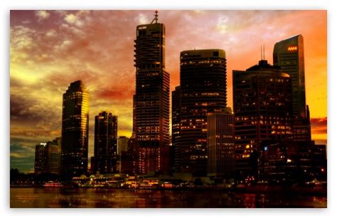 Skyscrapers In The Sunset Ultra Hd Desktop Background Wallpaper For 4k