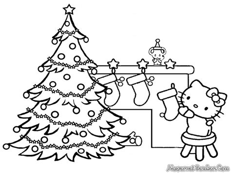 Mewarnai Pohon Natal | Mewarnai Gambar