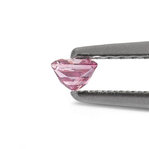 021 Carat Fancy Intense Purplish Pink Diamond 4p Princess Shape