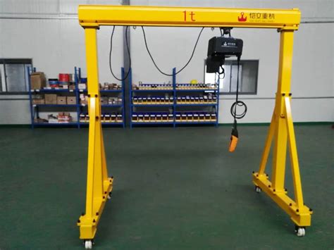 Portable Mini Gantry Crane 5ton Warehouse Hoist Lift Mobile Crane
