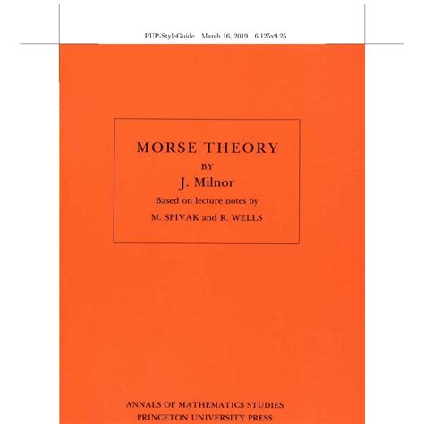 milnor morse theory pdf docdroid