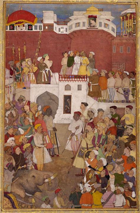 25 Abu L Hasan Emperor Jahangir At The Jharoka Window Of The Agra Fort Ca 1620 Aga Khan