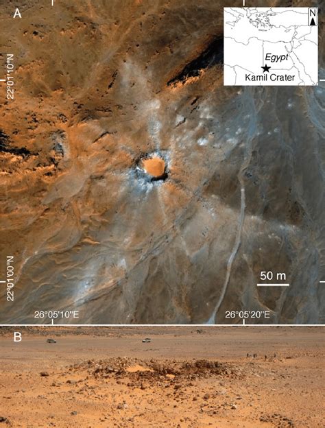 Kamil Crater Southern Egypt A Enhanced True Color Quickbird