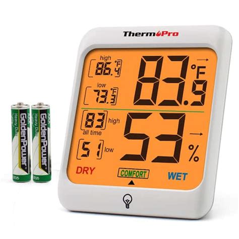 Thermopro Tp53 Digital Indoor Thermometer Hygrometer Home Temperature
