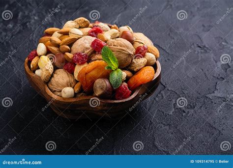 Assortment Of Dry Fruits And Nuts Stock Image Image Of Meal