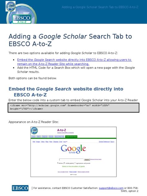 Search across a wide variety of disciplines and sources: Google Scholar Search Tab | Websites | Google