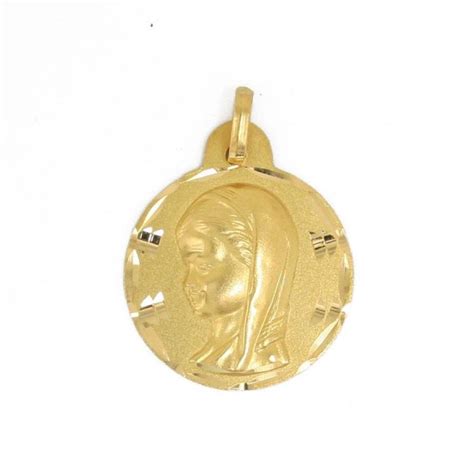 Oro Medalla Oro 18kts Virgen Niña