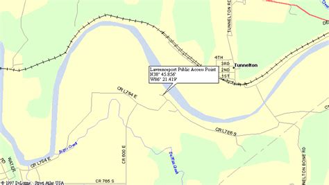 Map To East Fork Public Access Boat Launch Points On White River In