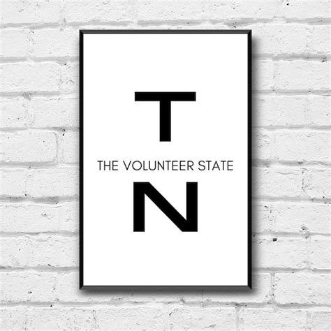 Tennessee State Wall Art Tennessee Digital Print The Etsy