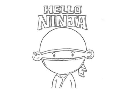 Hello Ninja Disegni Da Colorare Per Bambini PDF A4 Ninja Netflix