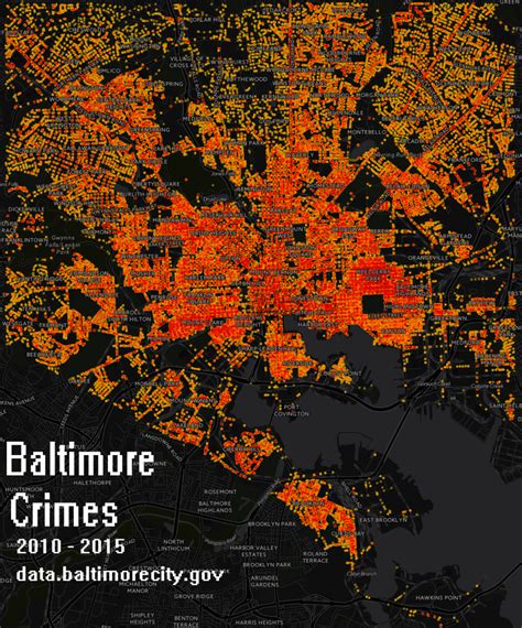 Baltimore Crimes Maps
