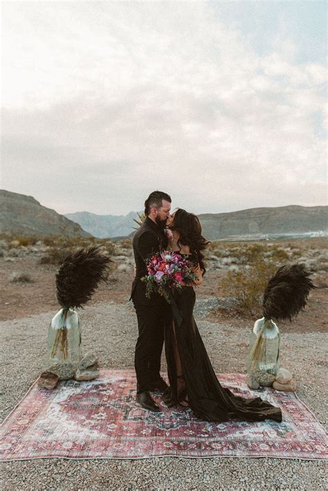 Dark Moody Elopement At Desert Love Land In 2022 Nelson Ghost Town Wedding Very Small Wedding