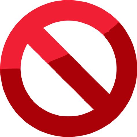 Prohibited Icon Free Download Transparent Png Creazilla